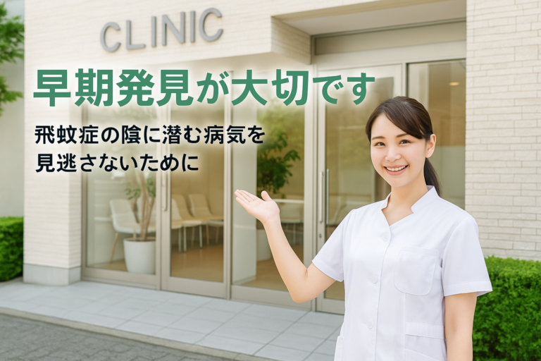 飛蚊症の原因は？〜その「目の中のゴミ」、放っておいても大丈夫？〜